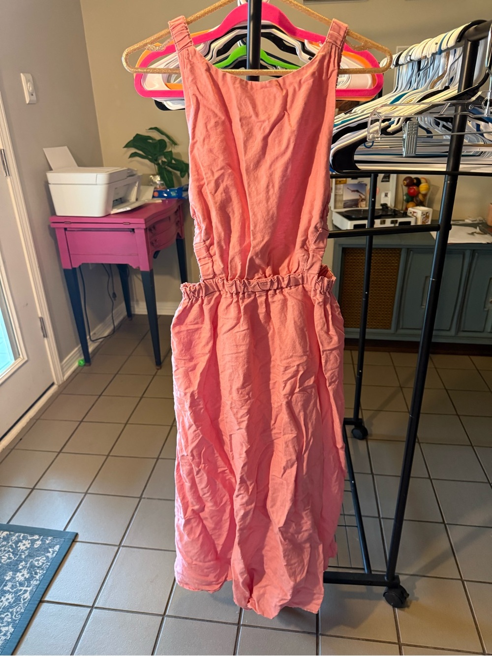 Petal & Pup Coral Pink Maxi Dress